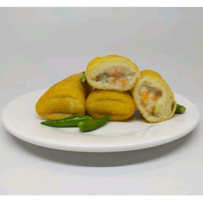 

RISOLES RAGOUT AYAM PREMIUM FROZEN ISI 5 PCS/BOX