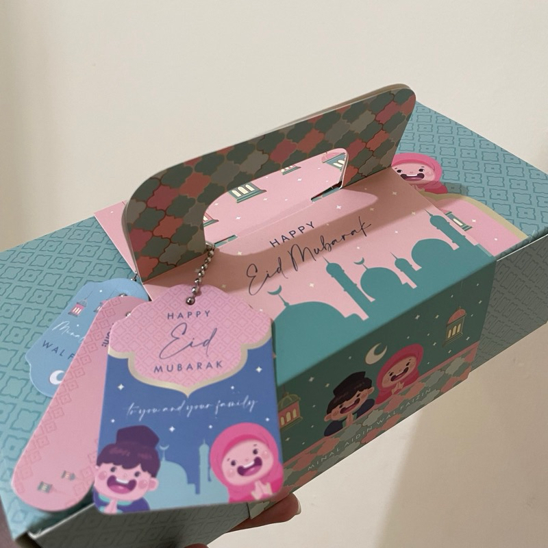 

[BOX] Box Hampers Lebaran Idul Fitri Pink Aestetic Uk. 20x10