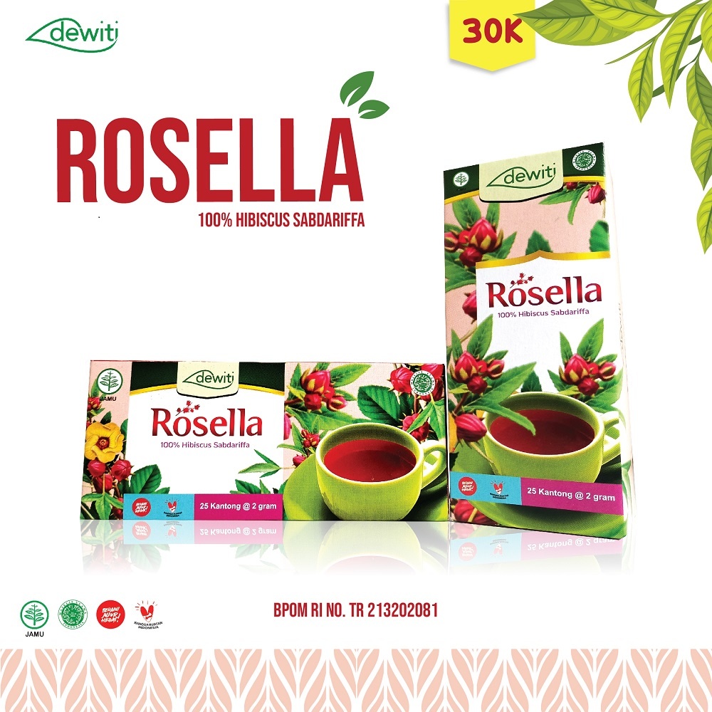 

Teh Celup Rosella / Rosella Merah / Teh Antioksidan Dewiti