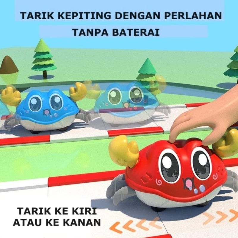 Jaya - Mainan Anak Crawling Crab - Mainan Kepiting Berjalan - Walking Crab