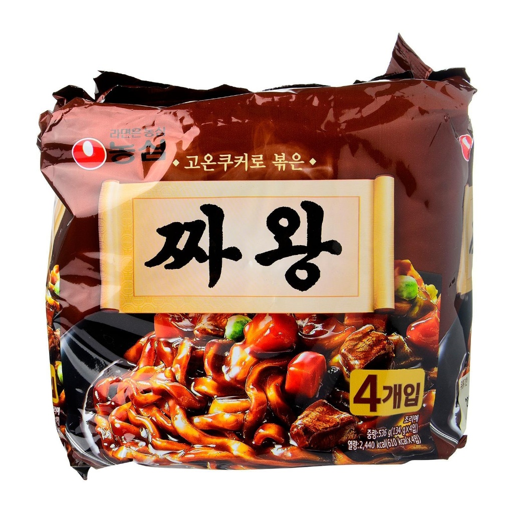 

Nongshim Korean Jjawang Black Bean Paste Instant Noodles 4sX134g