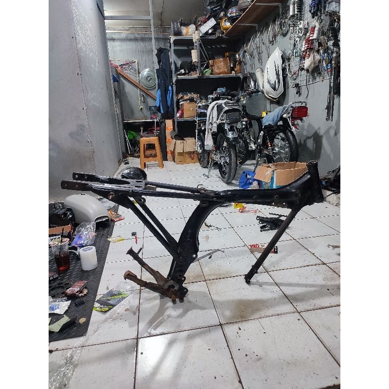 FRAME/RANGKA HONDA CB100 K3 1976 ORIGINAL