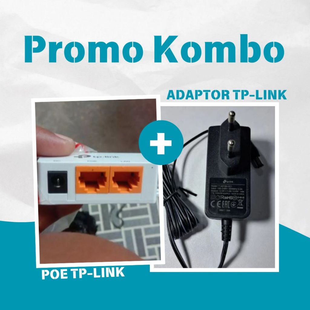 power of ethernet TP-LINK poe TP-LINK  ADAPTOR 12v TP-LINK original