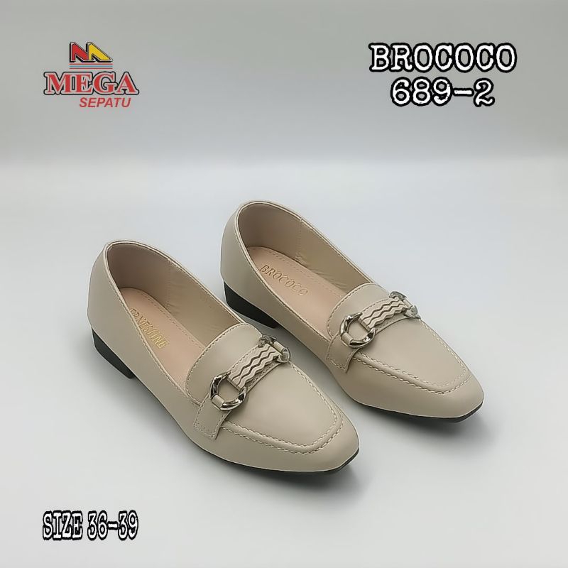 SEPATU KANTOR WANITA TINGGI HAK 3CM MEREK BROCOCO 689-2