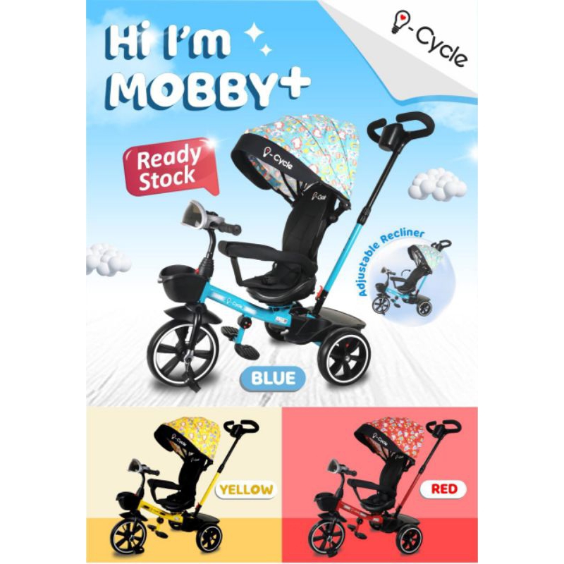 sepeda anak roda tiga/stroller baby i cycle mobby  plus 2225