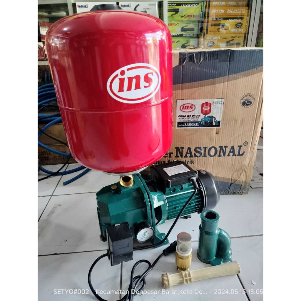 INS INTER NASIONAL Jet Pump DP-255 Mesin Pompa Air Listrik Aqua Jet Tabung 19L Pompa Sedot Air Sumur