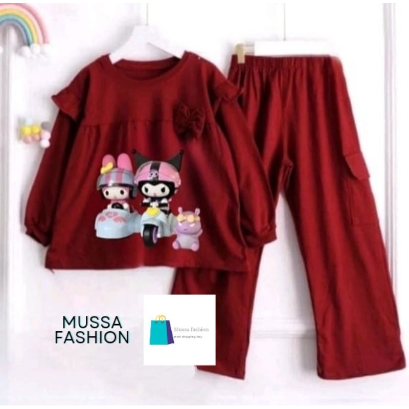 Setcel kekinian cinamorol sablon crinkle premium