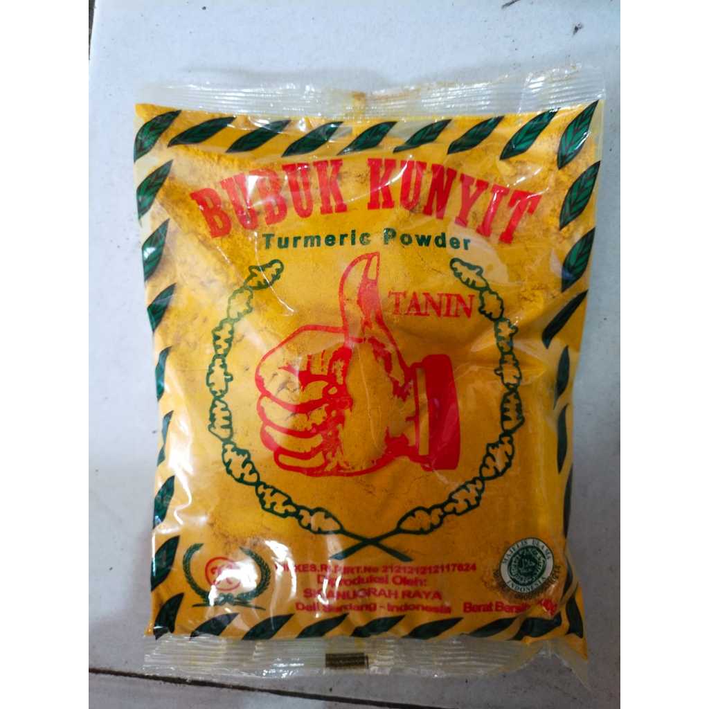 

1 Pcs (500 Gr) - Bubuk Kunyit Tanin Cap Jempol