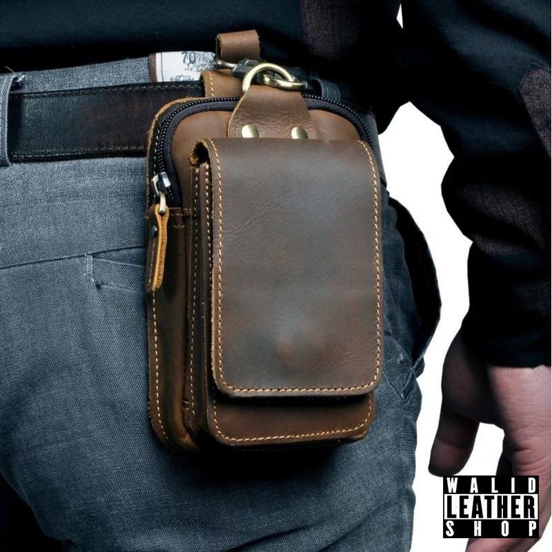 TAS PINGGANG KULIT UNTUK PRIA / ASLI GARUT COY