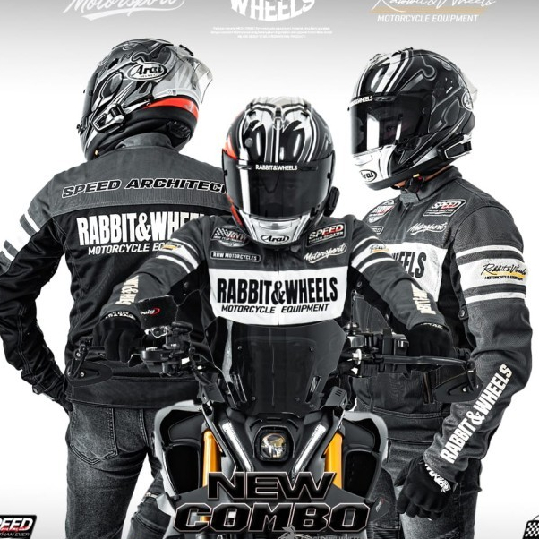 Jaket Riding Rabbit And Wheels New Combo Original Semarang