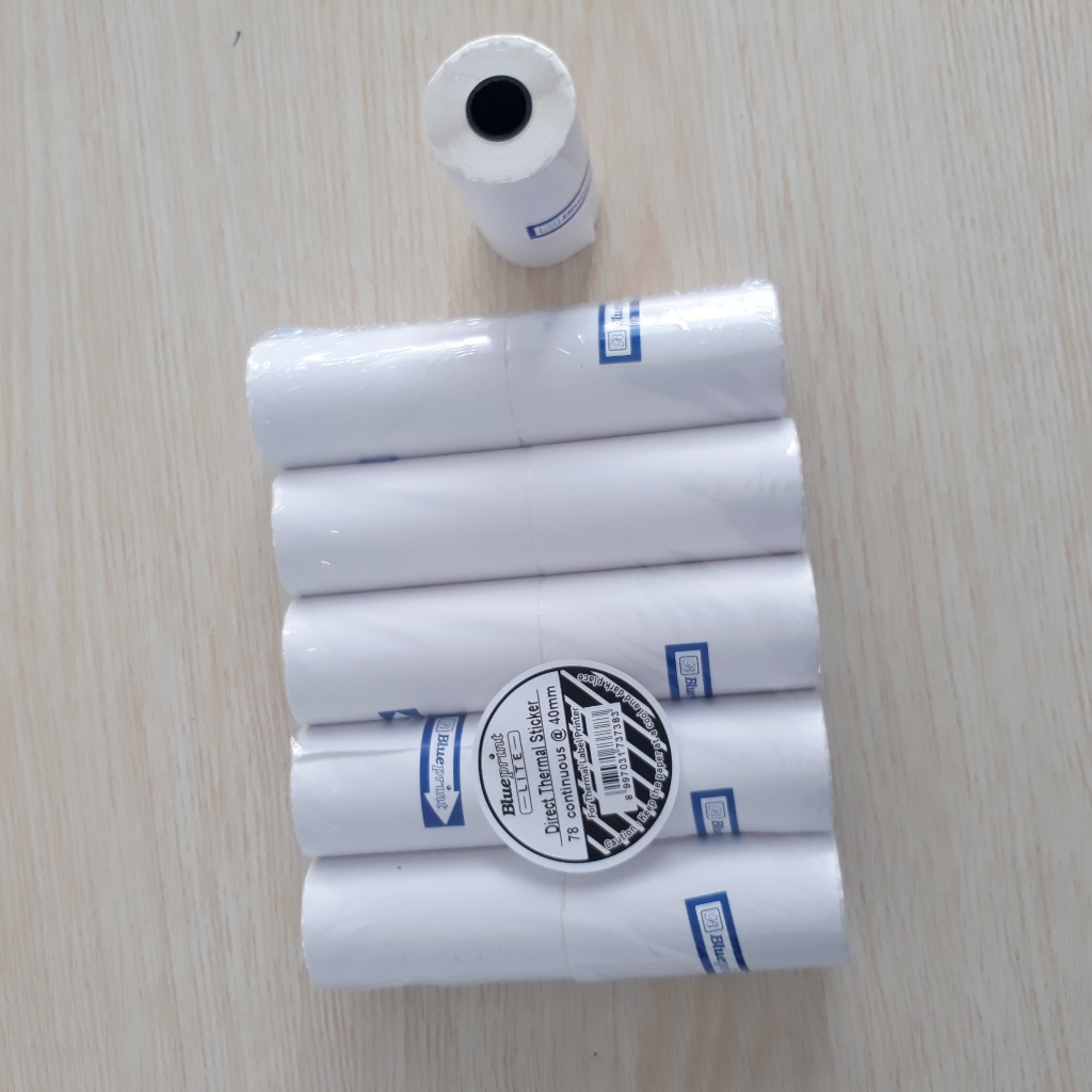 

Label Thermal Sticker Portable 78mm x 9 Meter Continuous @40mm - 10 Roll