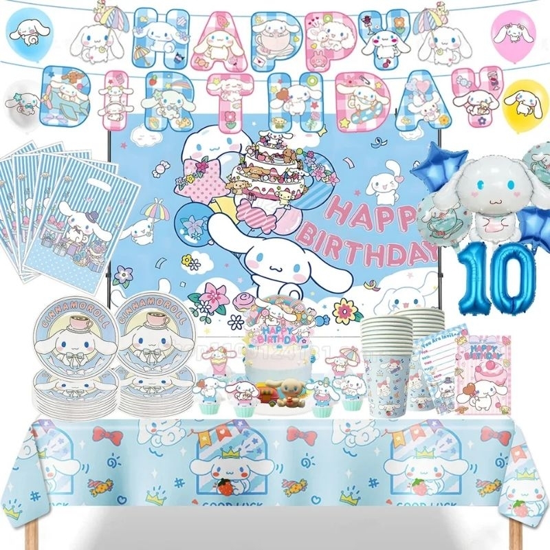 CINNAMOROLL Paket perlengkapan dekorasi pesta ulang tahun CINNAMOROLL birthday decoration perlengkap