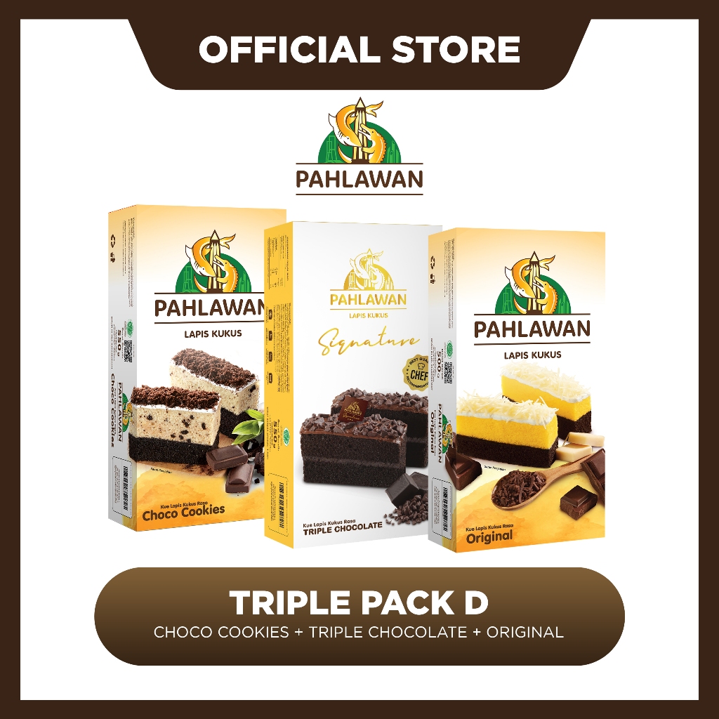 

Triple Pack D (Reguler - Original + Triple Chocolate + Choco Cookies)