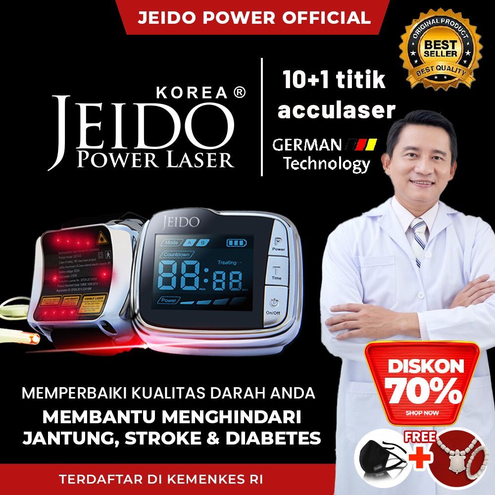 Jeido Power Laser, Jam laser terapi kesehatan-1