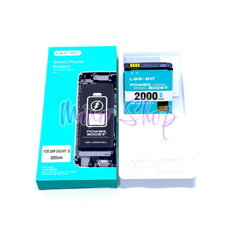 BATERAI - BATRE LOG ON SAMSUNG J2 2015 - J200 - CORE PRIME - G360H DOUBLE POWER
