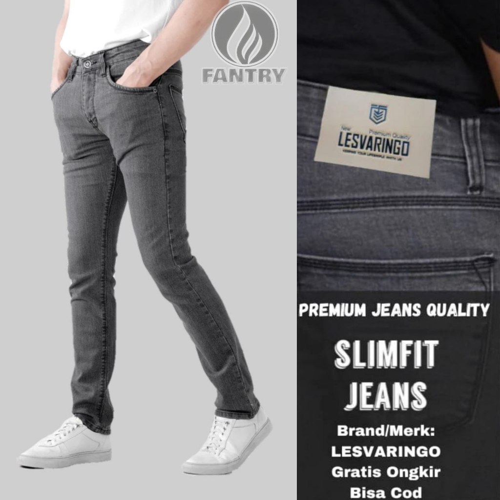 Celana Jeans Pria Jumbo Slim Fit Jeans