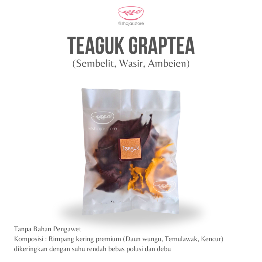 

Teaguk GrapTea / seduhan jsr daun ungu / sembelit wasir ambeien hemoroid