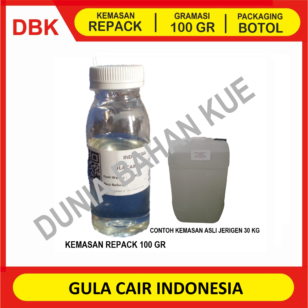 

GULA CAIR 100 GR / GULA FRUKTOSA / FRUCTOSE SYRUP - KEMASAN BOTOL