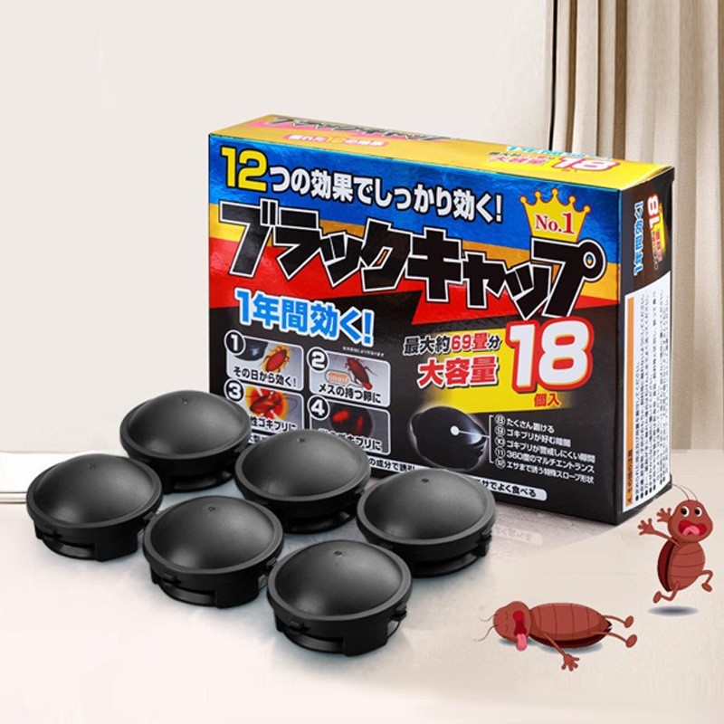 Obat Pembasmi kecoa Japan Racun Kecoa Anti Kecoa Earth Black Cap - alat pengusir kecoa / pengusir ke