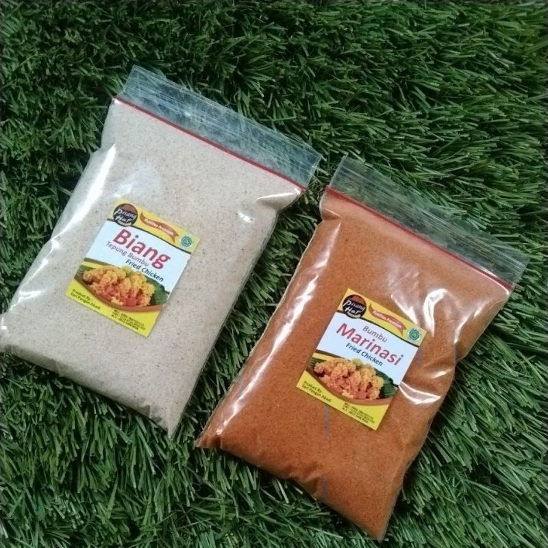 

paket biang tepung 100gr dan bumbu marinasi 100gr ayam goreng fried chicken