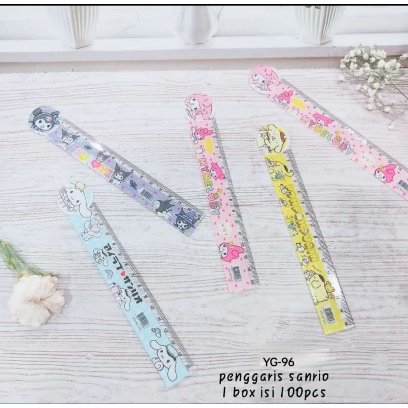 

1 box pengaris sanrio isi 100 pcs