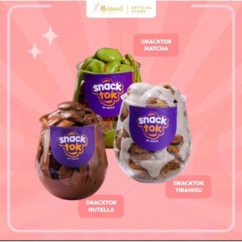 

3 SNACKTOK FULL COOKIES(Matcha+Tiramisu+Nutella)