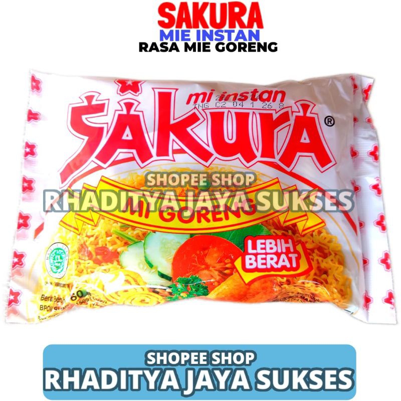 

Mie Sakura Mie Instan Goreng 1 Bungkus Isi 60gr