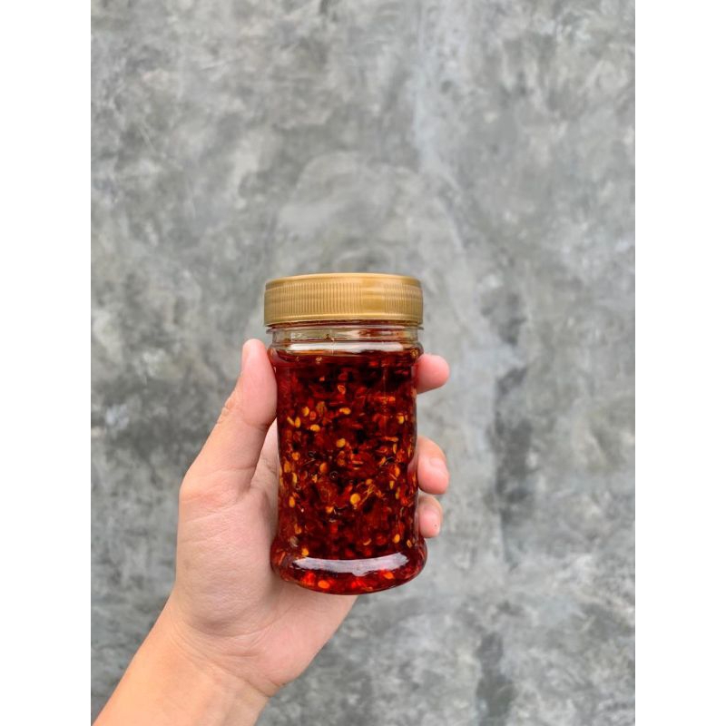 

Chili oil kemasan bootol 140 grm