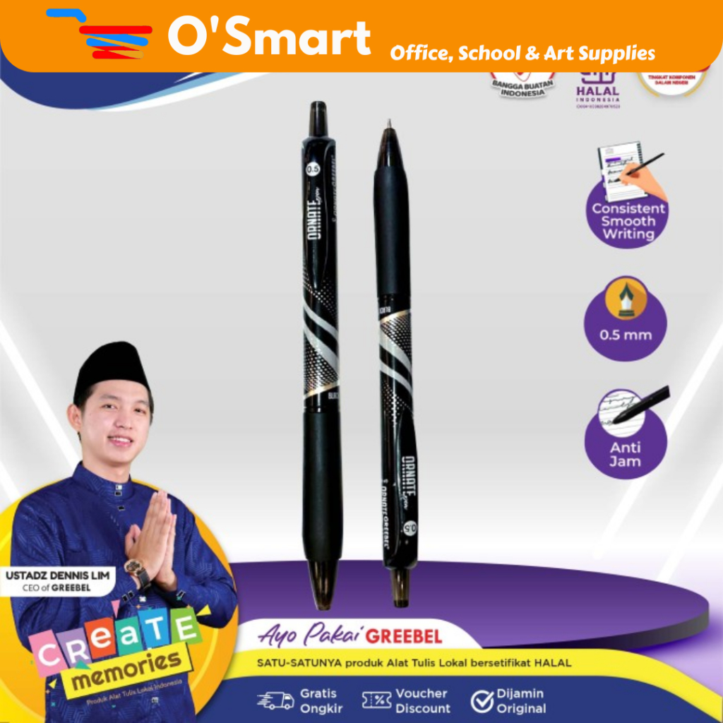 

GREEBEL Pena Gel Pen Ornate GP-505 (pcs )