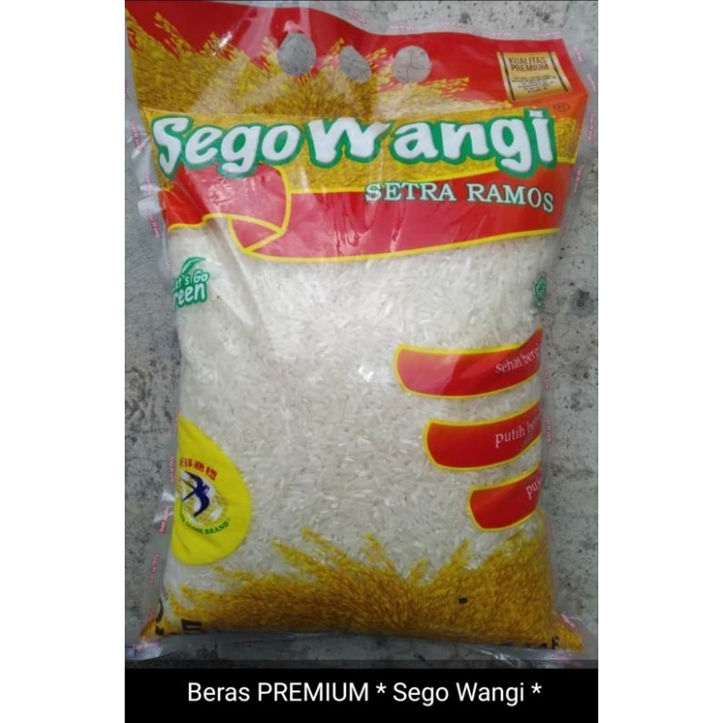 

BERAS PREMIUM SEGO WANGI NETTO 5 KG