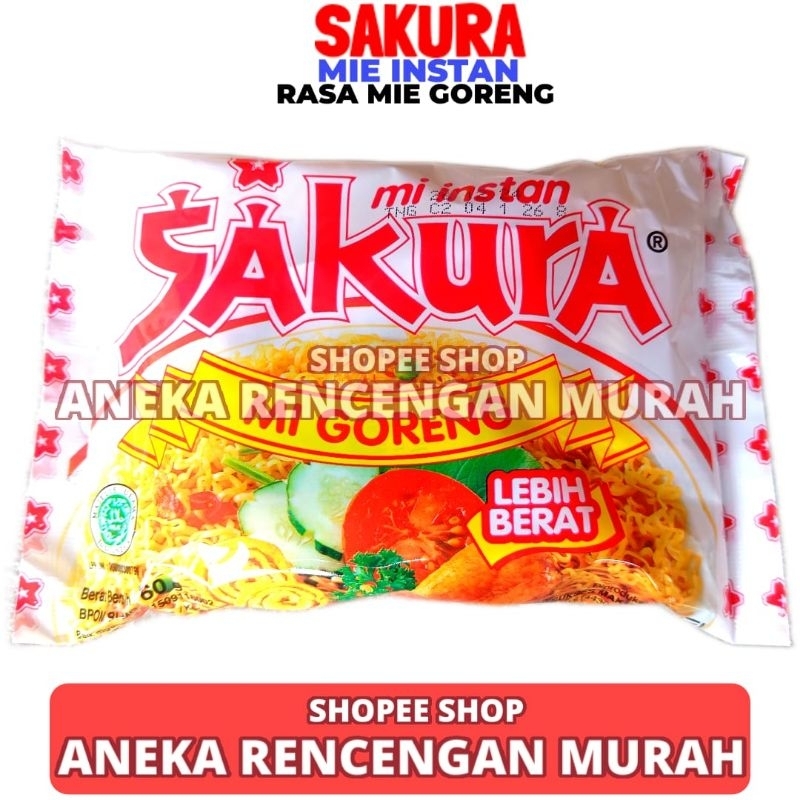 

Mie Sakura Instan Goreng 60 Gram