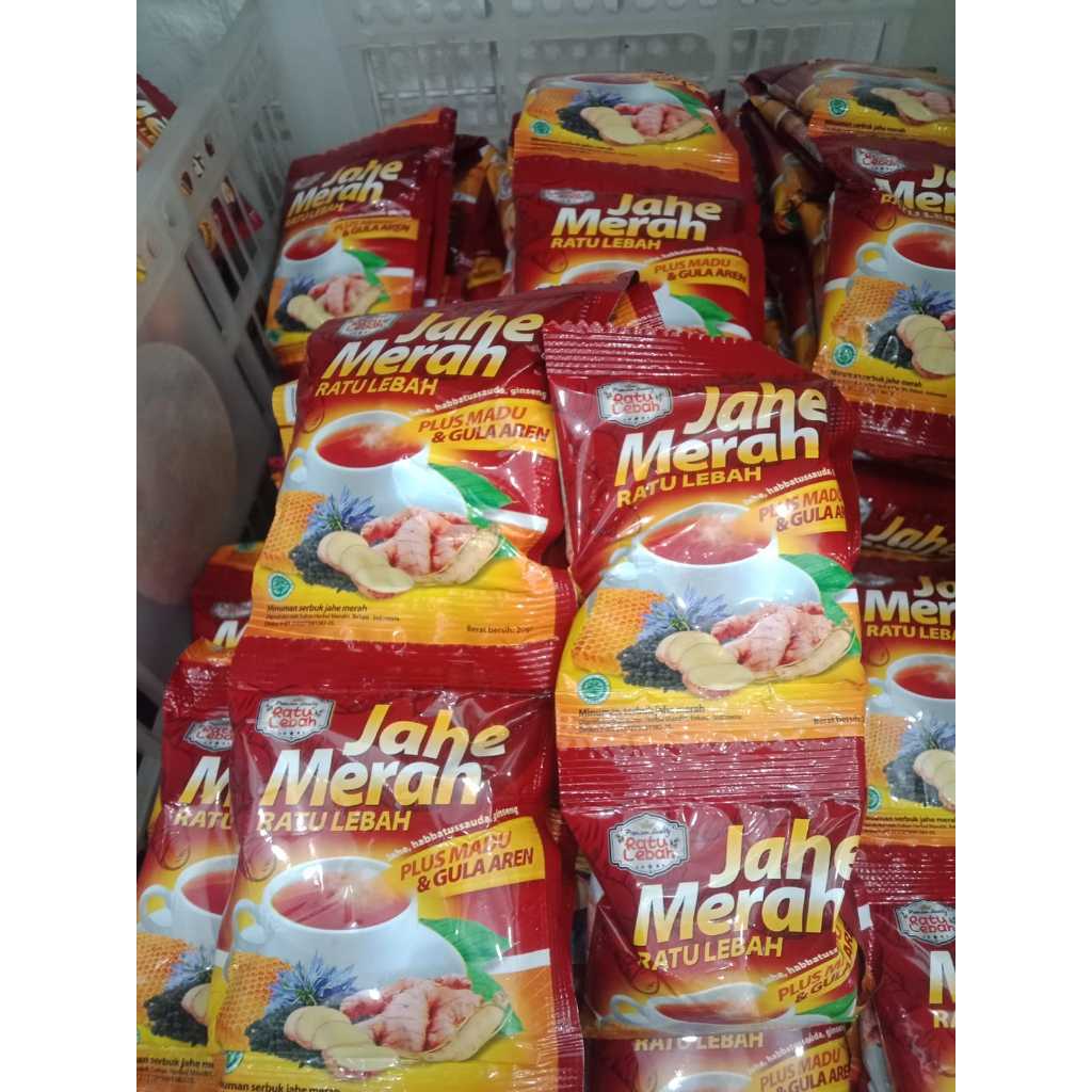 

JAHE MERAH RATU LEBAH SUPER PLUS MADU DAN GULA AREN ISI 12 SACHET