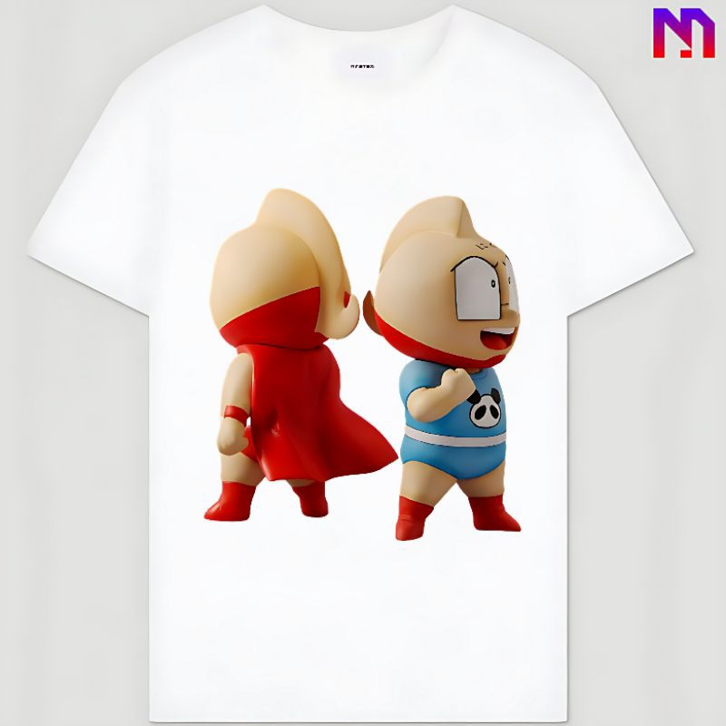 Kaos Pria Wanita Unisex Anak Dewasa Anime Ultramen Ultraman Nobita Doraemon Shinchan Sincan