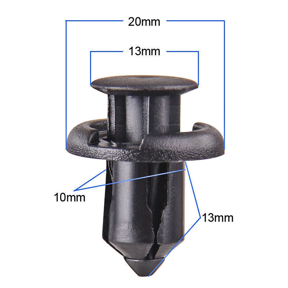 Klip Kancing Spakbor Nisan 8 Pcs Push Retainer Mud Guard Rivet Clip Splash Shield Bumper Mobil Nissa