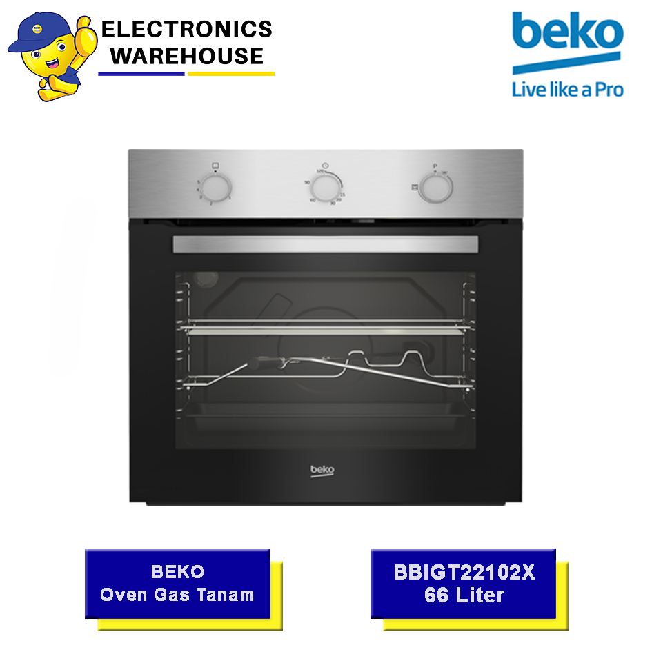 Beko Oven Gas Tanam BBIGT22102X 66 Liter