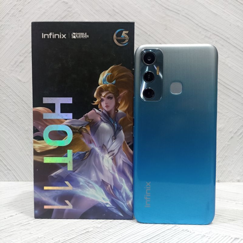 Infinix Hot 11 4/64 GB Handphone Second Bekas Fullset