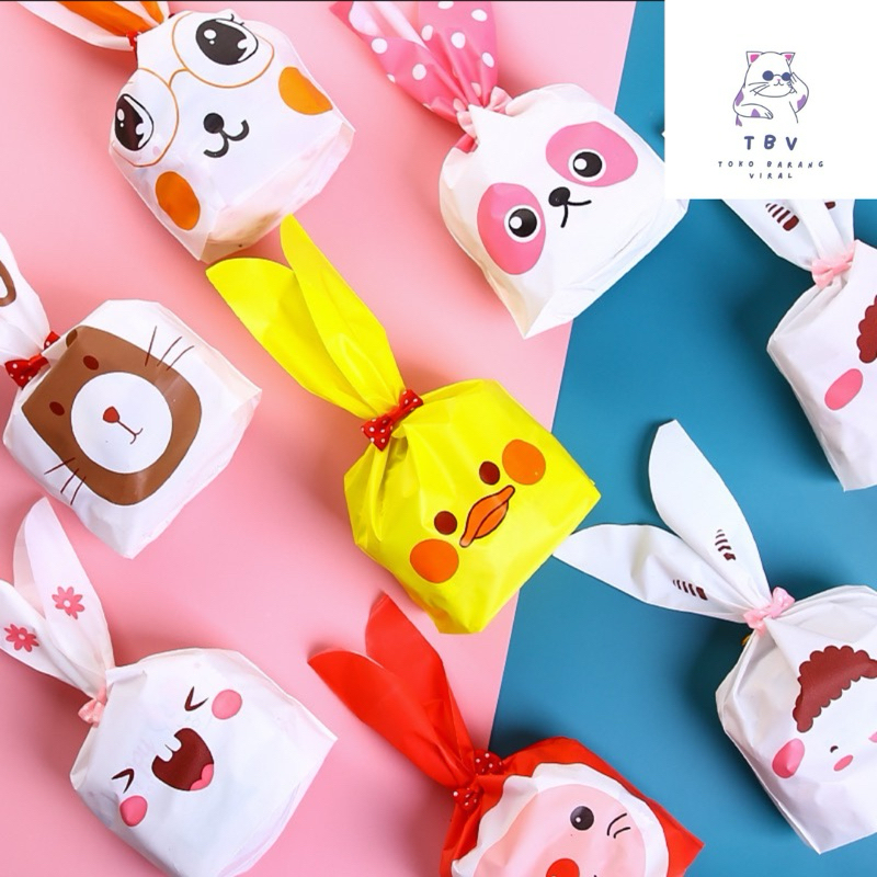 

10pcs plastik rabbit souvernir ultah 20x33 cm/ goddie bag Xtra Large bisa untuk snack/ 10pcs Plastik Ikat Snack/ Bingkisan Ukuran Besar