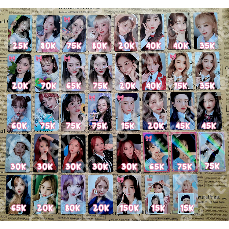 OFFICIAL PHOTOCARD IZONE IZ*ONE ONEIRIC DIARY OD SECRET DIARY SD EUNBI SAKURA HYEWON YENA CHAEYEON C