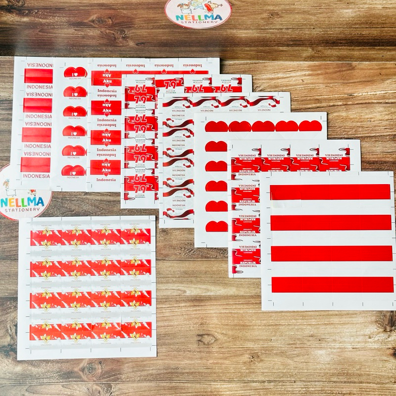

Stiker pipi Merah Putih Garuda Indonesia 1 lembar isi 32 pcs