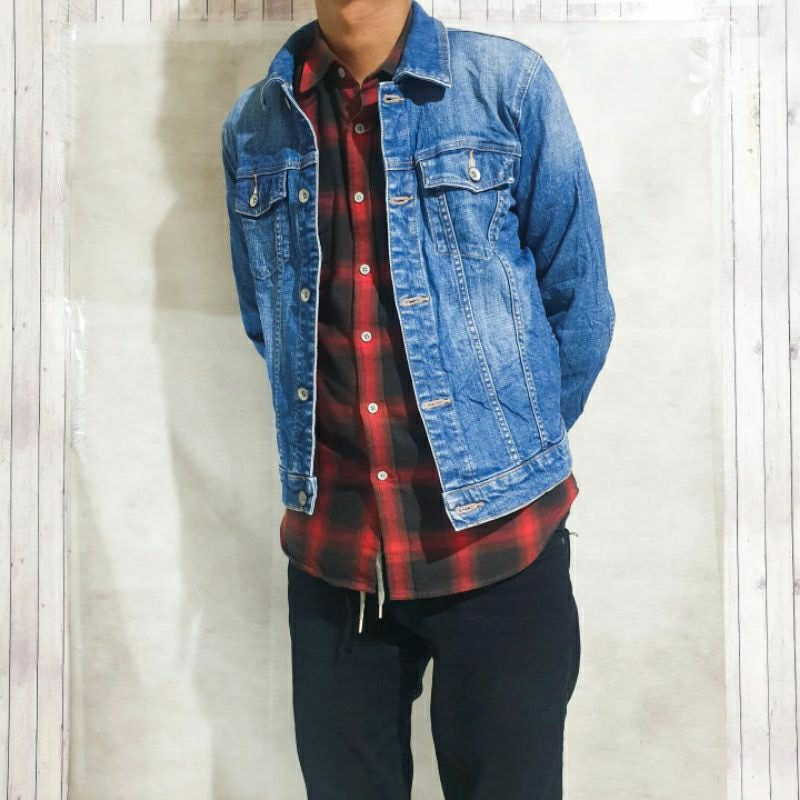 LEPSIM Trucker Denim Jacket | Jaket Jeans LEPSIM