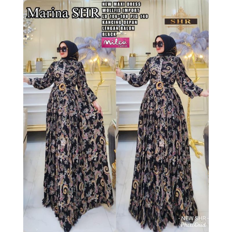 NEW MAXY DRESS BY SHR | GAMIS WOLFIS IMPORT | MARINA MAXY ORIGINAL PRODUCT BY SHR | GAMIS BUSUI | GA