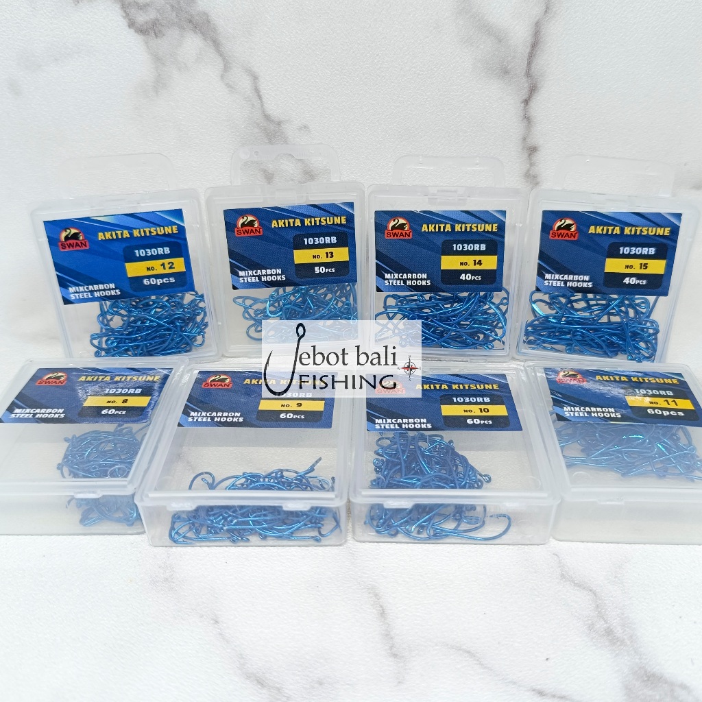 Kail Pancing Biru Swan -  Akita Kitsune 1030 Box - Kail Softlure