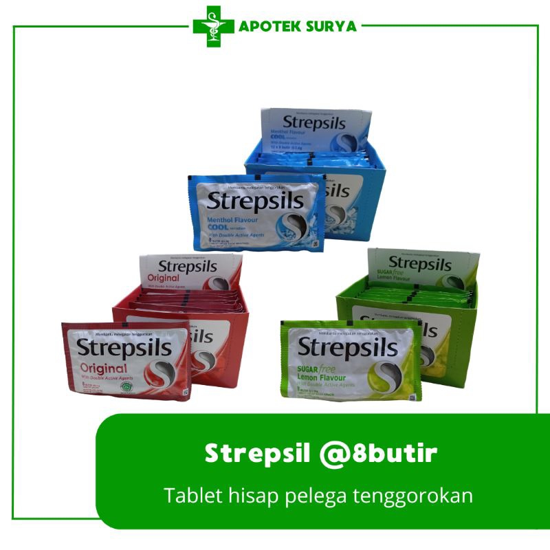 

Strepsil Permen Pelega Tenggorokan @8butir | Apotek Surya Semarang