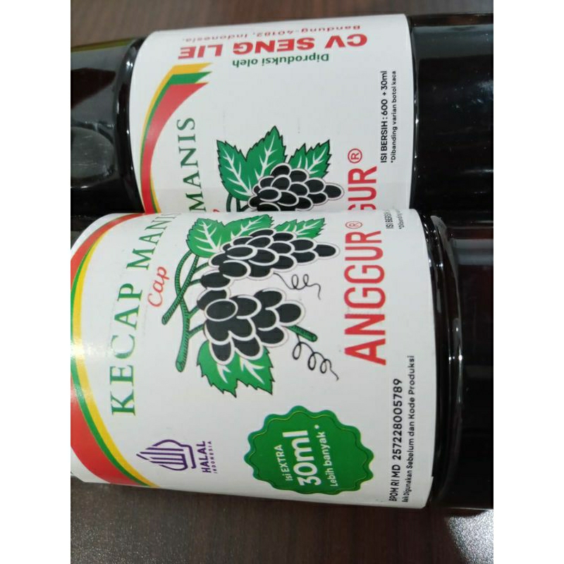 

LAKU Kecap Anggur Manis Tulen Seng Lie Botol Plastik Besar 600 ml