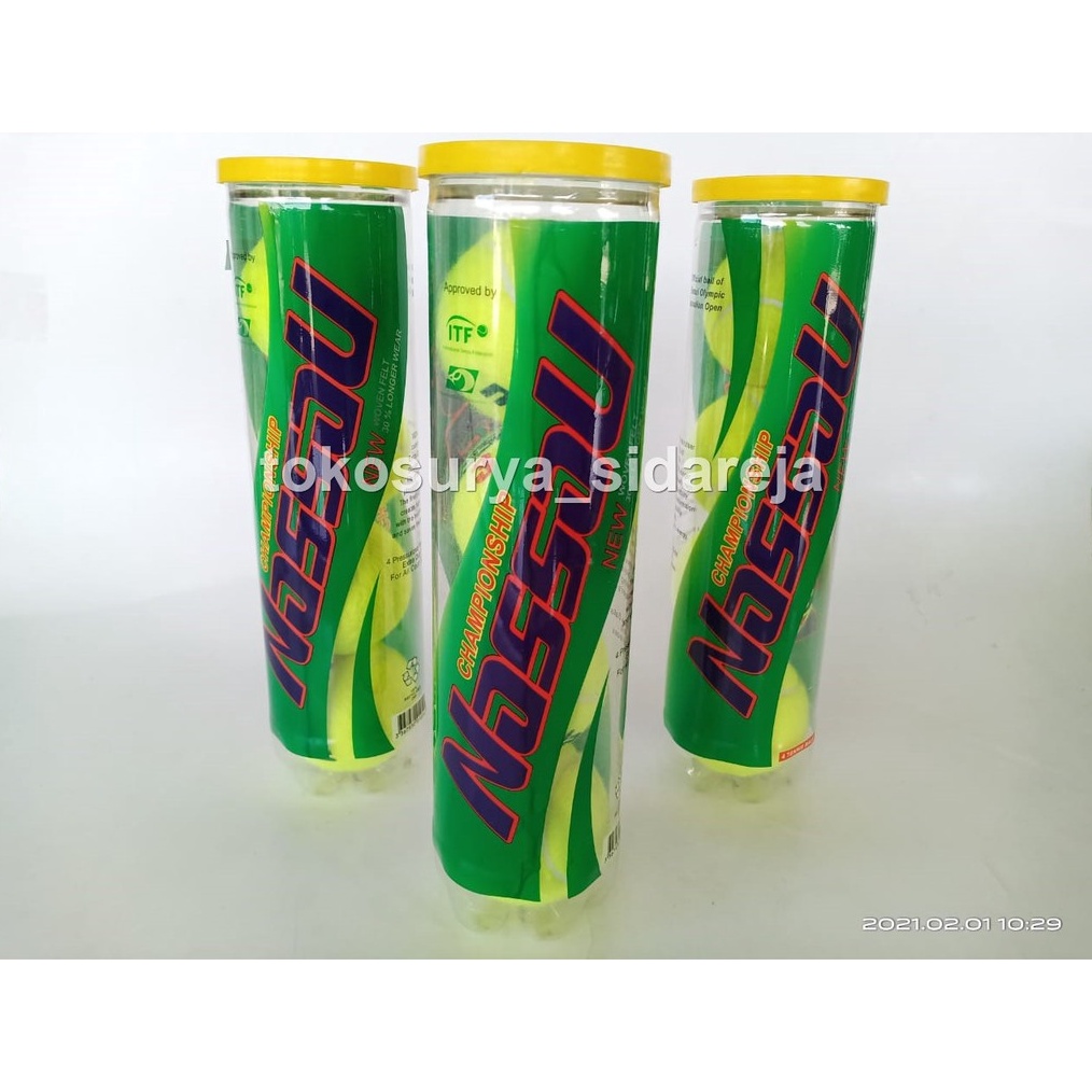KODE O42W Bola Tenis Lapangan Nassau Original Tennis Ball 4pcs