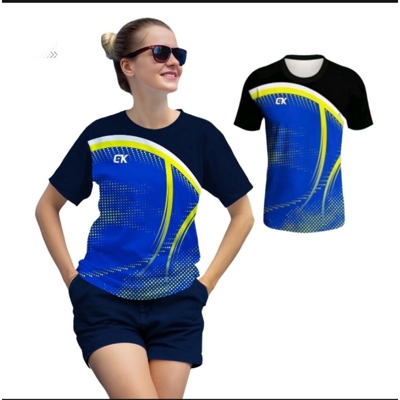 BAJU JERSEY OLAHRAGA WANITA DEWASA JUMBO 1 SET JERSEY VOLLY WANITA KAOS BADMINTON CEWEK KAOS TRAININ