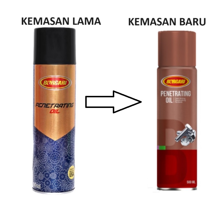 PENETRATING OIL BURGARI 500 ML - Penetrate Pelumas dan Anti Karat BURGARI - 500ml