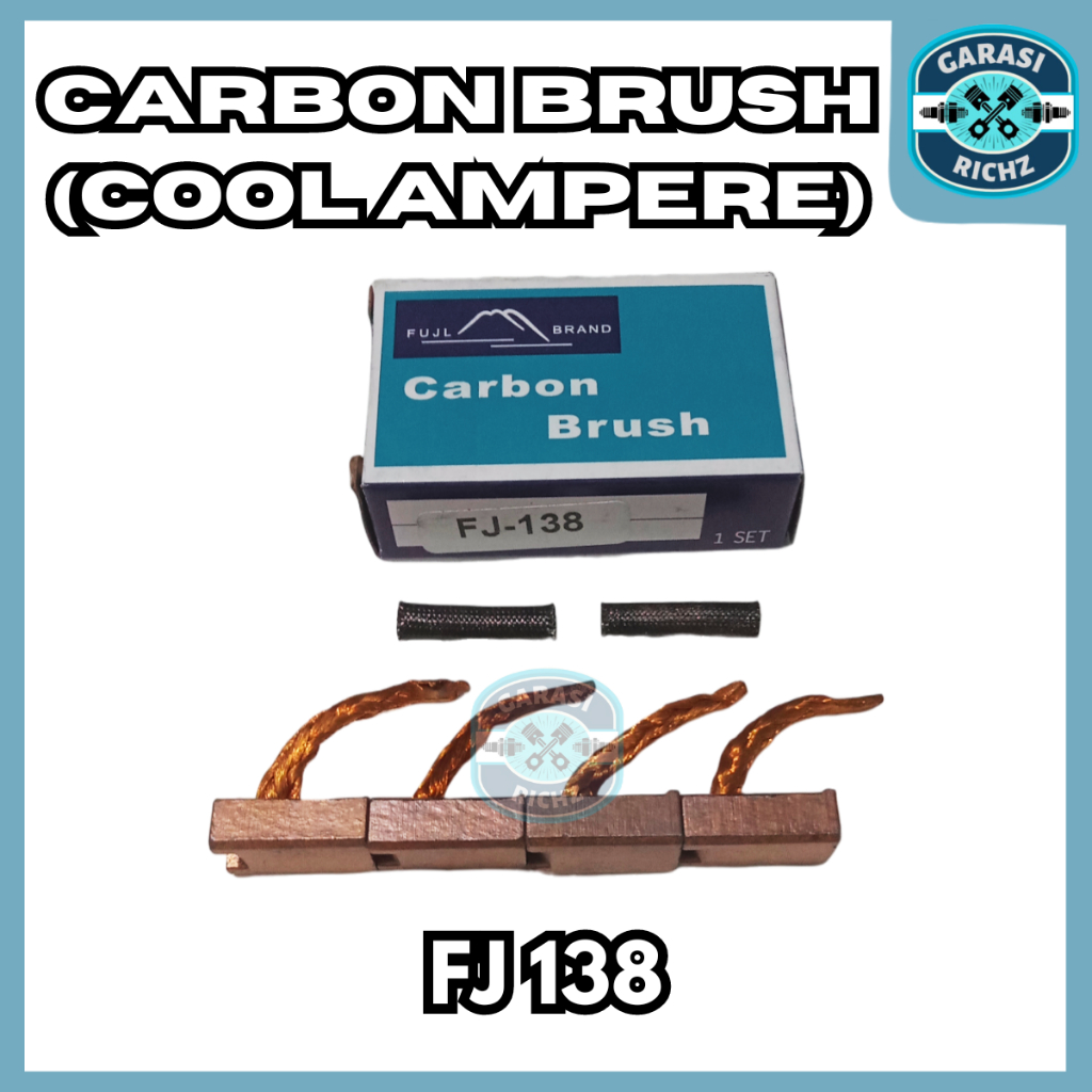CARBON BRUSH ALTERNATOR FJ138 / COOL AMPERE TYPE FJ 138 / KUL AMPER / ARANG DINAMO STARTER / STATER 