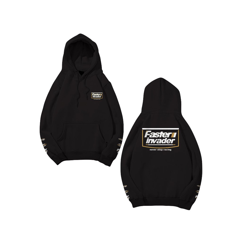 NEW FASTER INVADER KW SWEATER HOODIE RACING PRIA WANITA / JUMPER RACING BALAP MOTOR TERBARU / ATASAN