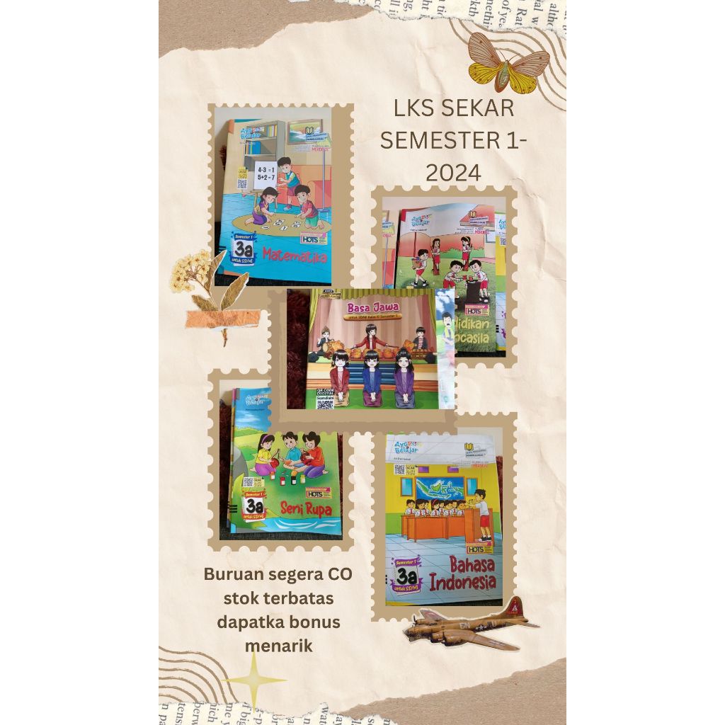 LKS SEKAR KELAS 3 SEMESTER GANJIL 2024-PUSTAKA GRAHA-KURMER